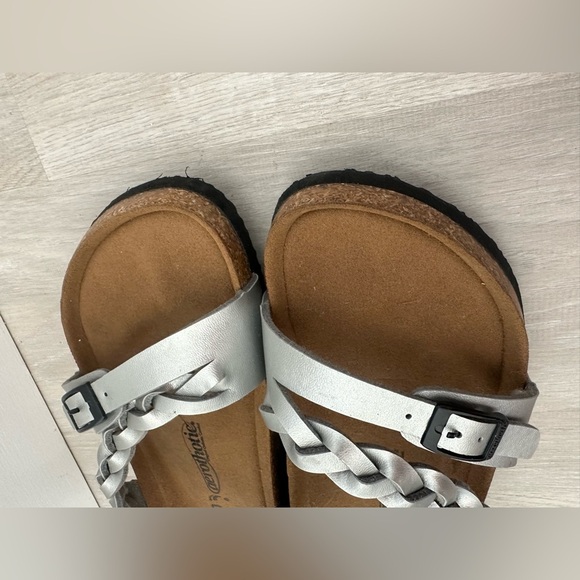 AEROTHOTIC VIKING SILVER STRAPPY SANDALS 40 EU / Sz 9-9.5 US - Picture 4 of 7